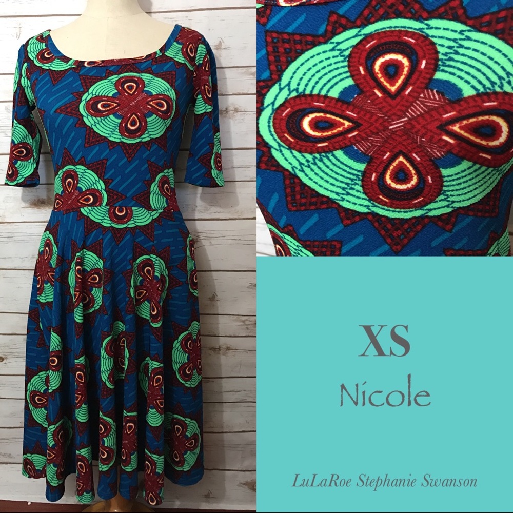 XS LuLaRoe Nicole Dress NWT